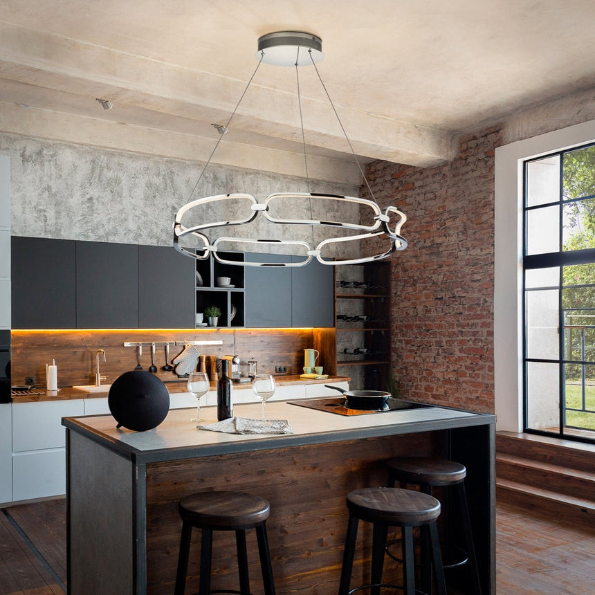 Schuller Colette LED Pendant Light Chrome Ø80 786973