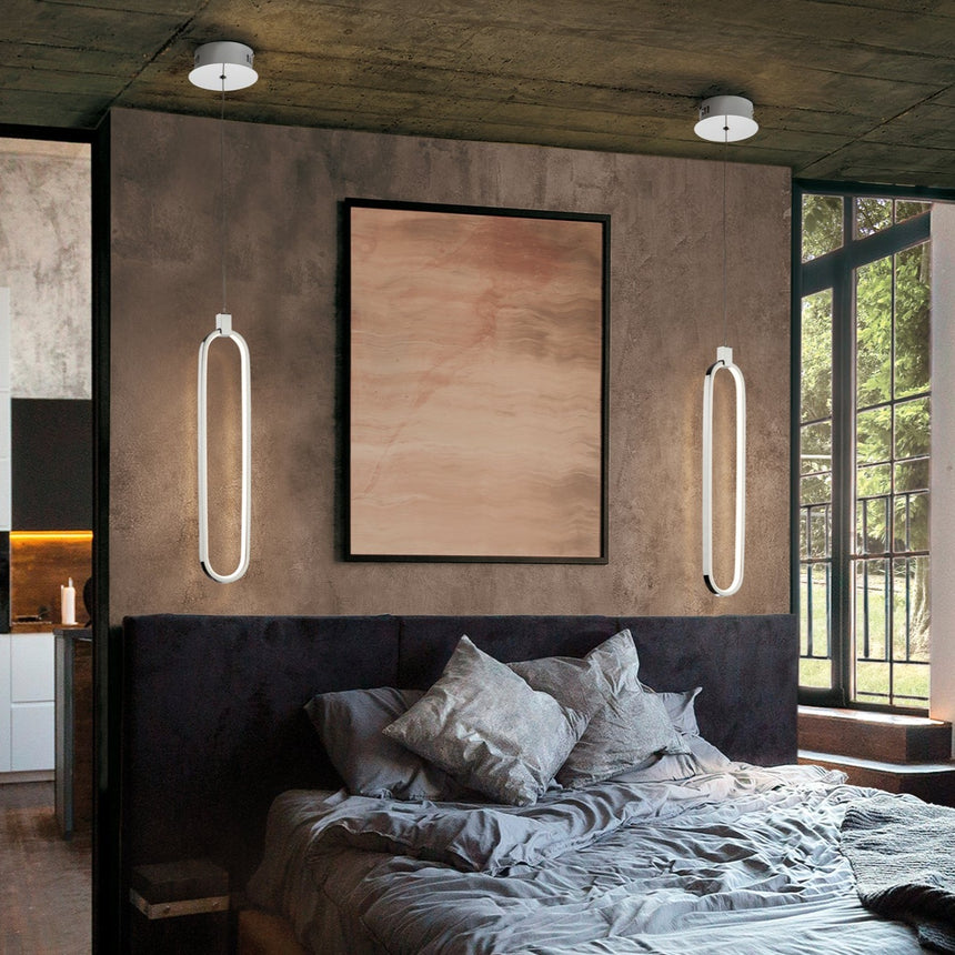 Schuller Colette LED Pendant Light 1L Chrome 787147