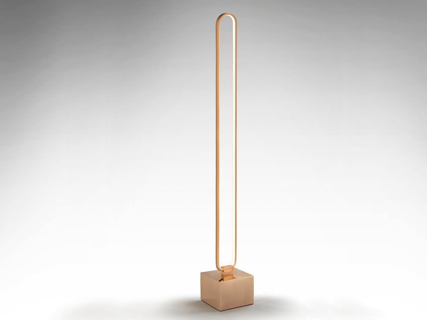 Lámpara de pie de salón Schuller Colette LED oro rosa 3 - ambiente