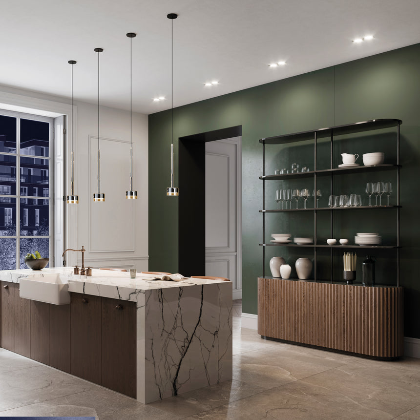 Mantra Tonic Lámpara de techo colgante 1 Luz cromo 7875