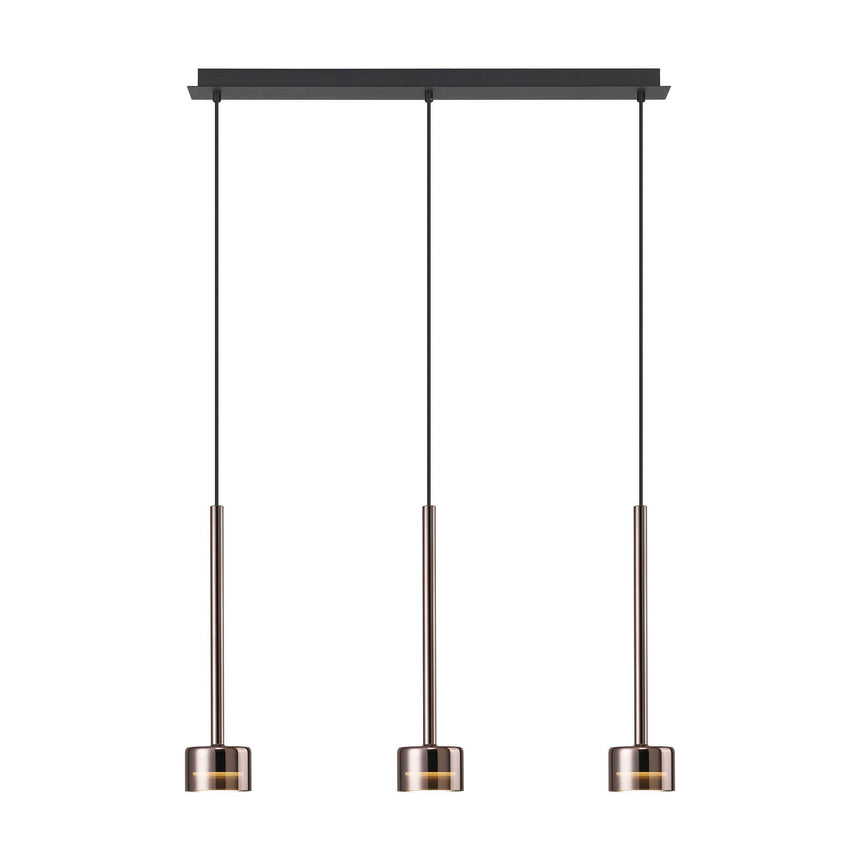 Mantra Tonic Lámpara de techo colgante 3 Luces cobre 7885