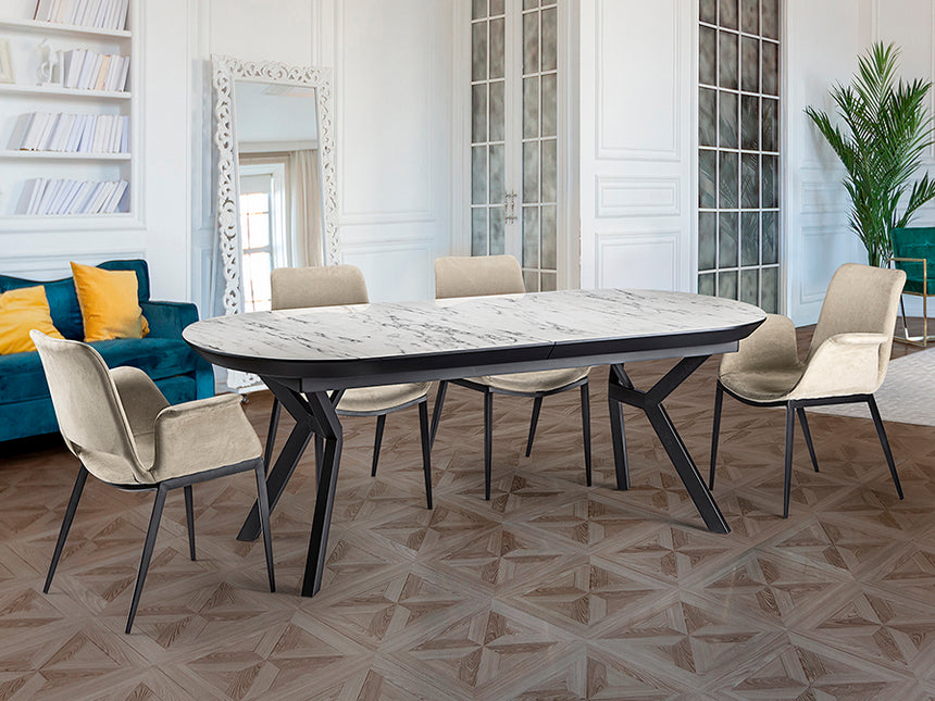 Schuller Antea Mesa comedor T mármol blanco 789228