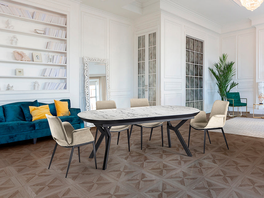 Schuller Antea Mesa comedor T mármol blanco 789228