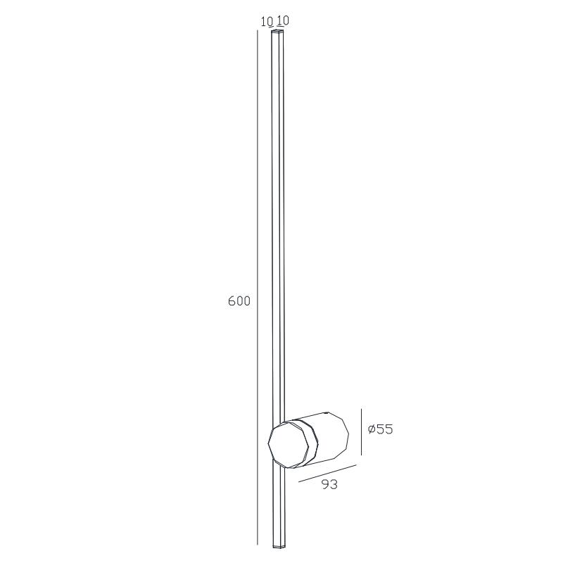 Mantra Tobago Aplique LED 7W 3000K blanco 7910