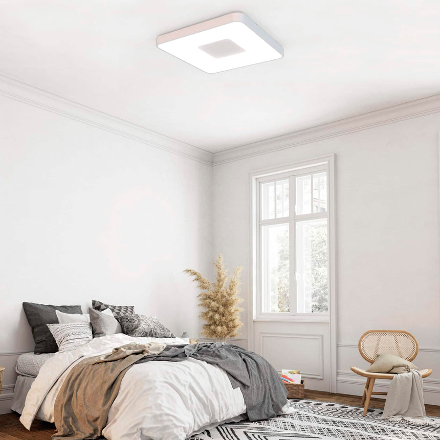 Mantra Coin Plafón LED 100W 2700K-5000K Control Remoto blanco 7916 - en ambiente