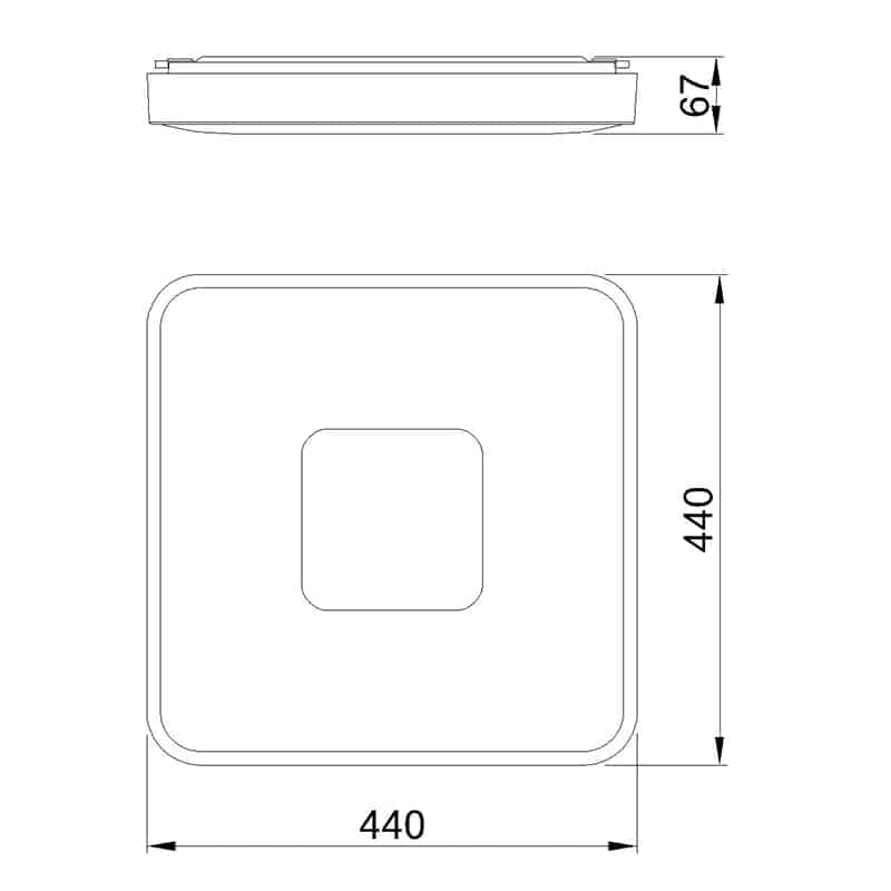 Mantra Coin LED Ceiling Light 80W 2700K-5000K Remote Control Wood, Beige, Brown 7921