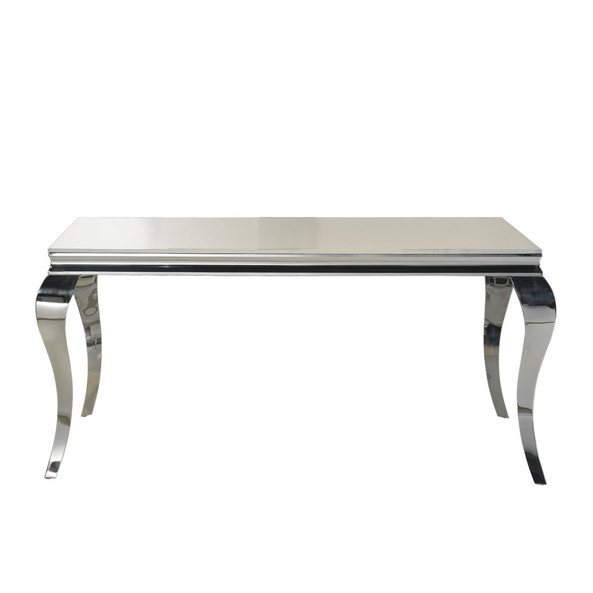 Mesa de comedor Schuller Barroque acero inoxidable 168x
