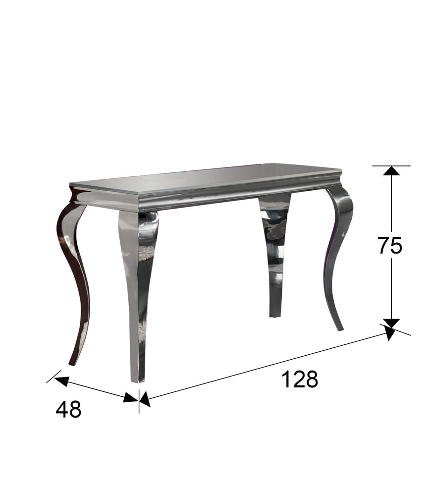 Medidas y dimensiones - Consola Schuller Barroque acero inoxidable 128x75cm 792386