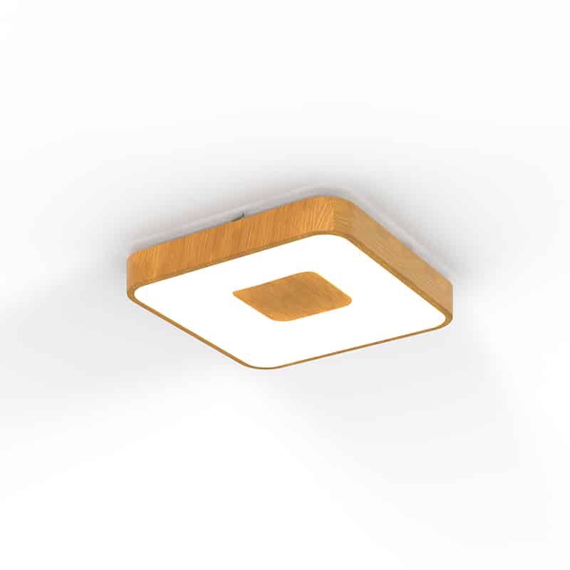 Mantra Coin LED Ceiling Light 56W 2700K-5000K Remote Control Wood, Beige, Brown 7924