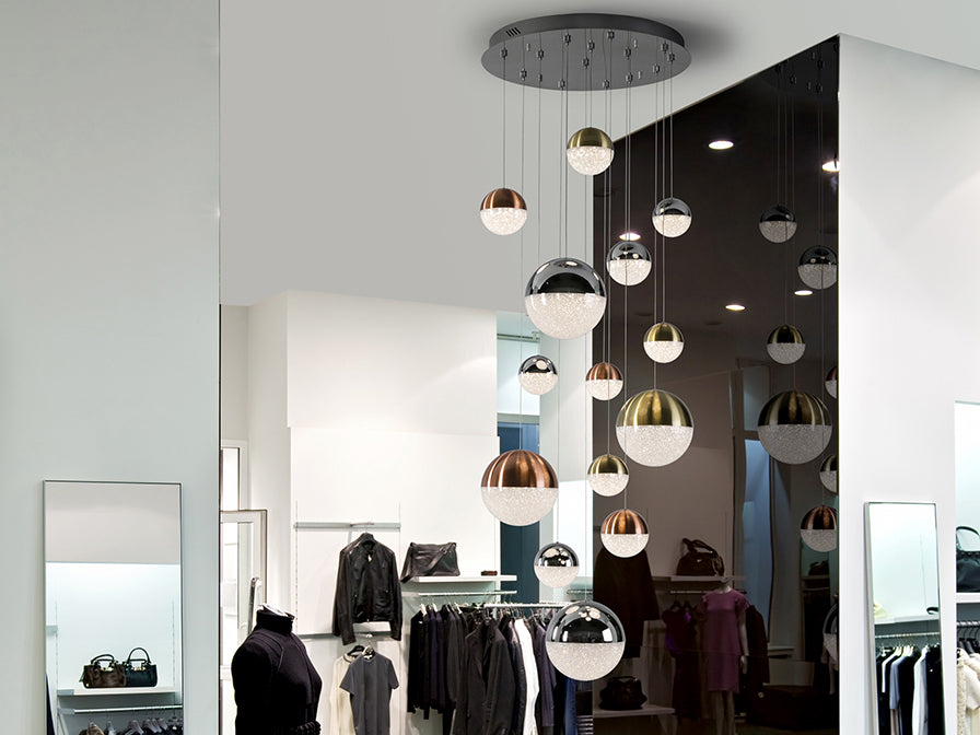 Schuller Sphere Pendant Light 14 Lights Dimmable D60 793258D