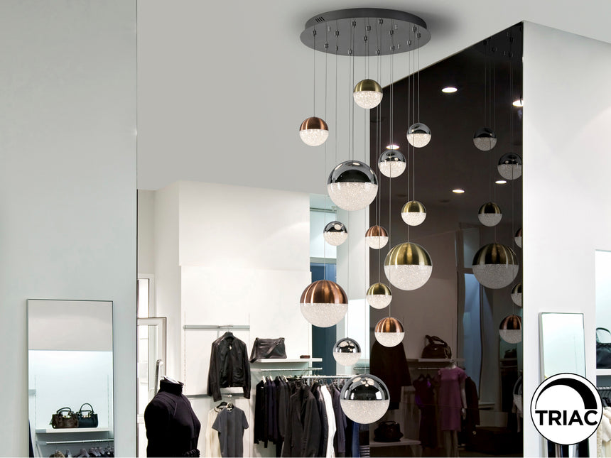 Lámpara de techo colgante Schuller Sphere grande cobre - ambiente