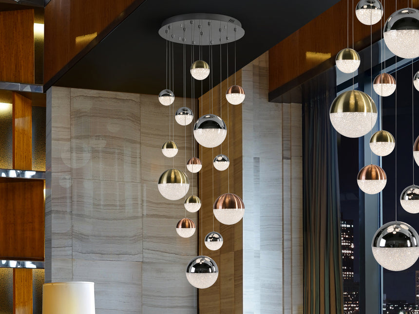 Schuller Sphere Pendant Light 14 Lights Dimmable D60 793258D