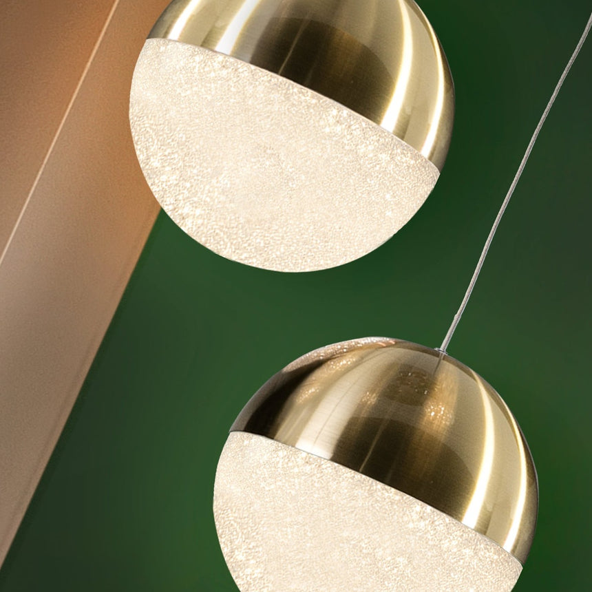 Schuller Sphere Pendant Ceiling Lamp 1 Light Ø20 Brass 793407