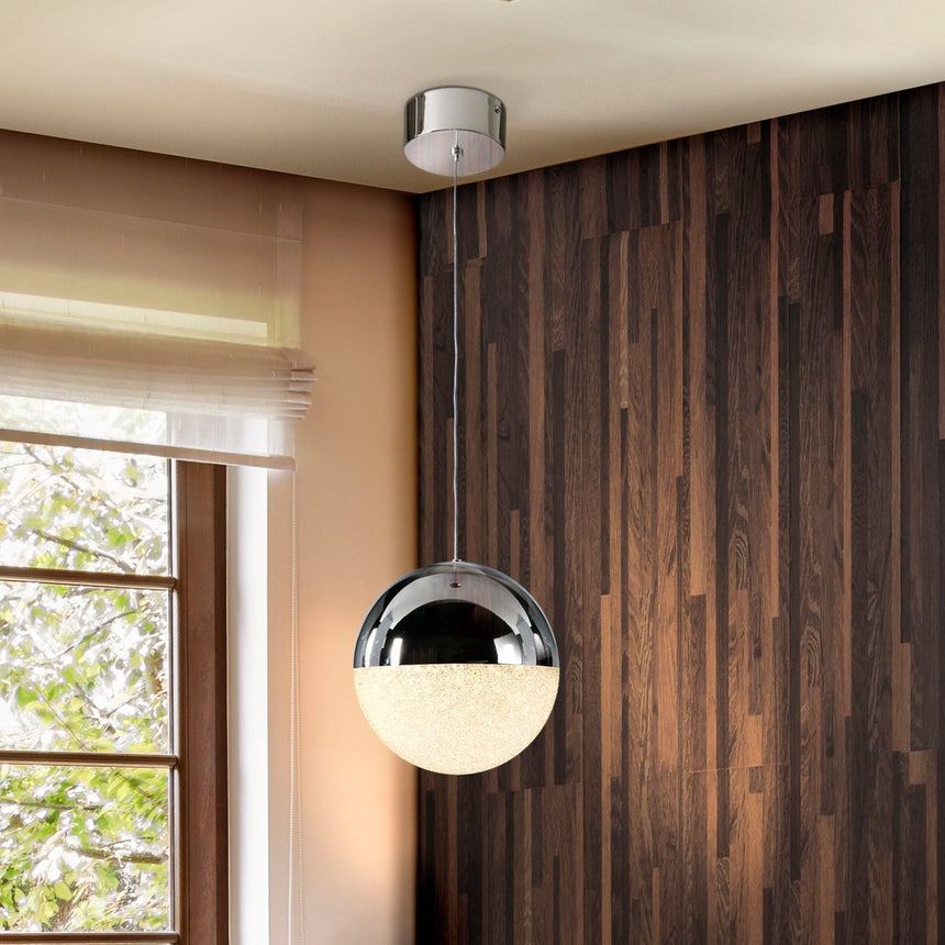 Lámpara de techo colgante bolas Schuller Sphere 1 luz cromo 3000K 793412 - vista alternativa