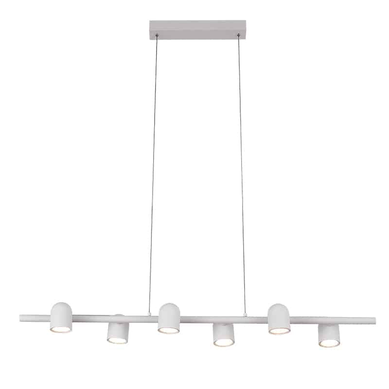 Mantra IOS Lámpara de techo colgante lineal blanco 6 luces GU10 7936