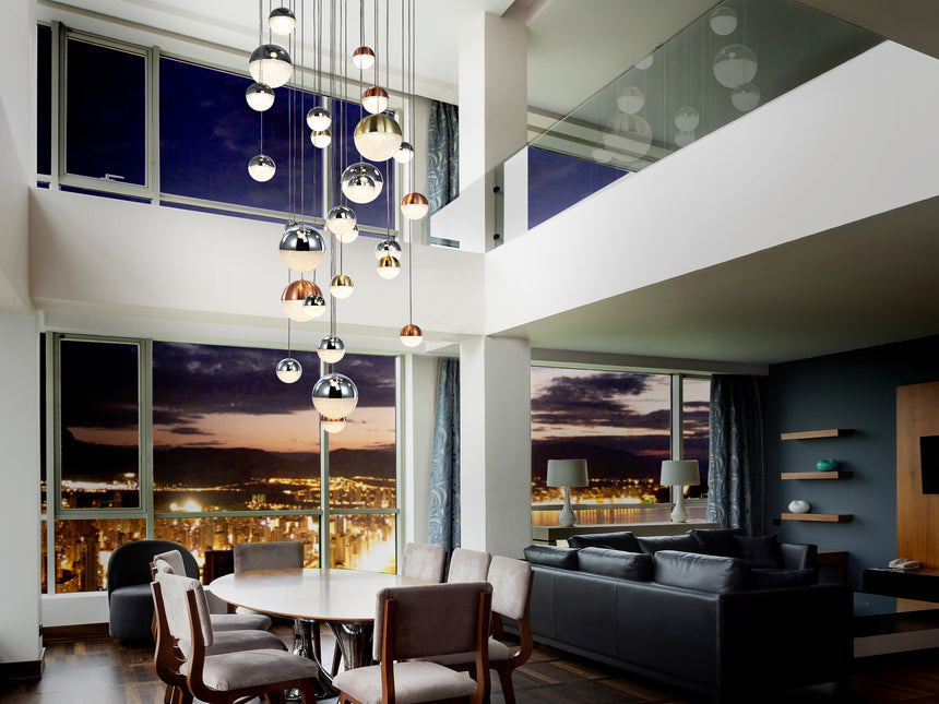 Lámpara de techo colgante Schuller Sphere grande 27 luc