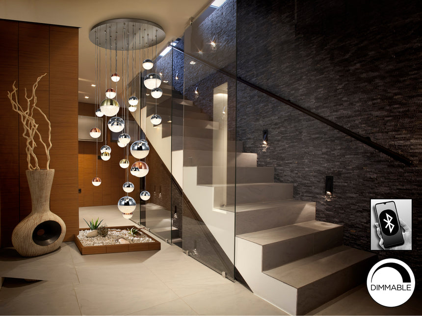 Lámpara de techo colgante Schuller Sphere grande 27 luc - ambiente