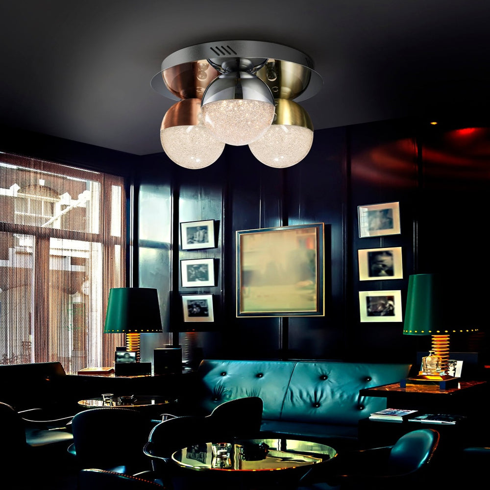 Schuller Sphere Ceiling Light Chrome, Brass, Copper, Transparent 794025