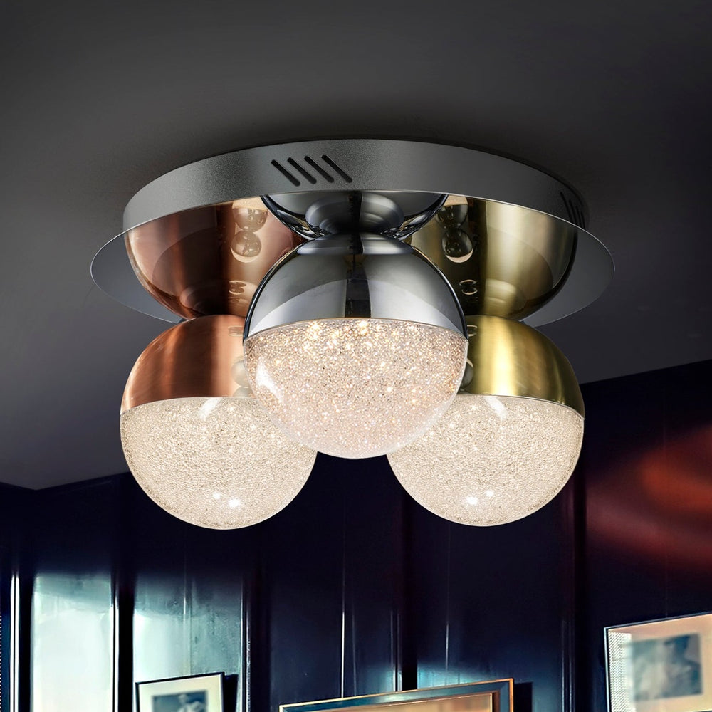 Schuller Sphere Ceiling Light Chrome, Brass, Copper, Transparent 794025