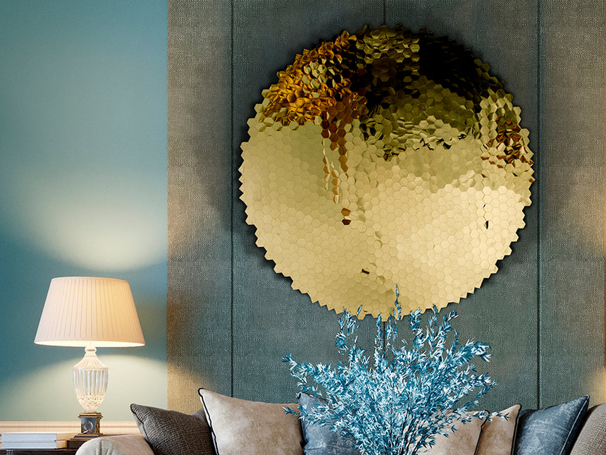 Schuller Matrix Bajorrelieve acero dorado 799454