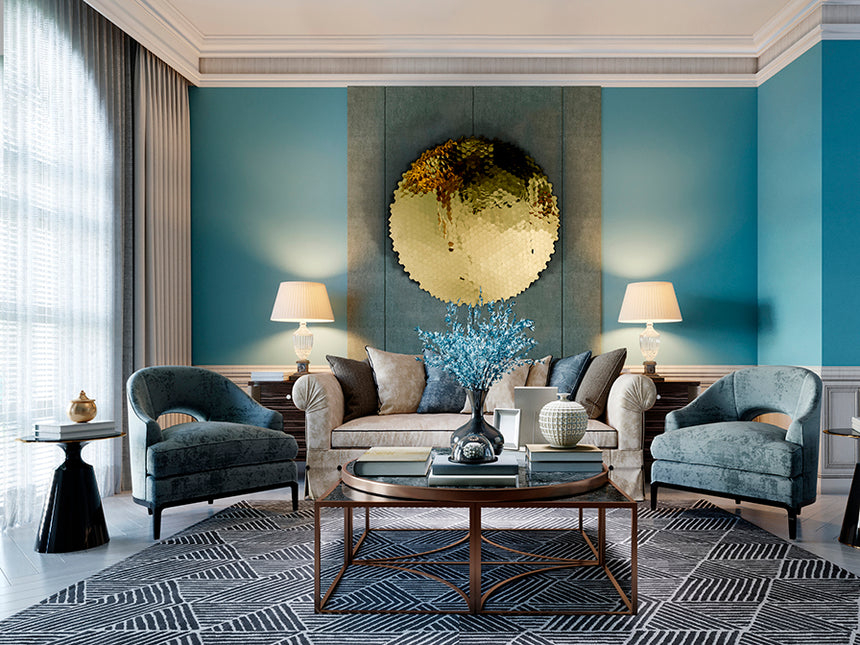 Schuller Matrix Bajorrelieve acero dorado 799454