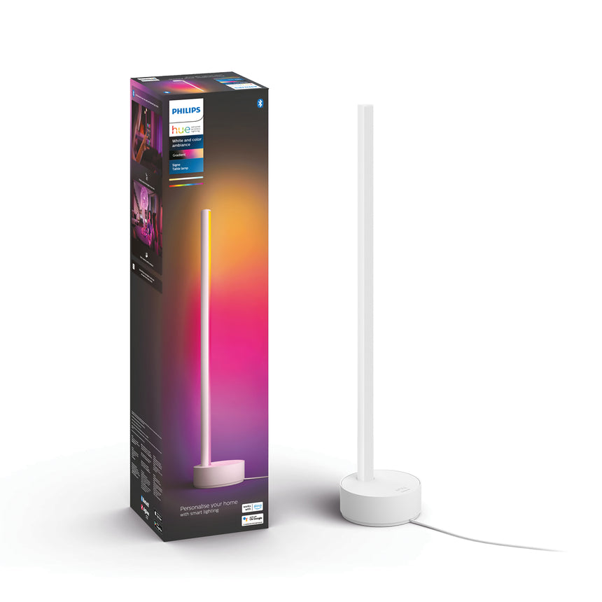 Philips Hue White and Color Ambiance Lámpara de mesa signe blanco RGBW 12W 1040lm 17623800