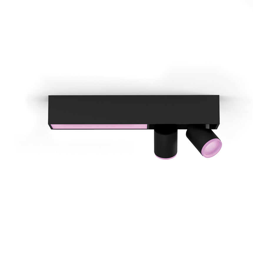 Philips Hue White and Color Ambiance Foco 2 luces Centris negro RGBW 11W 1630lm 8720169318311