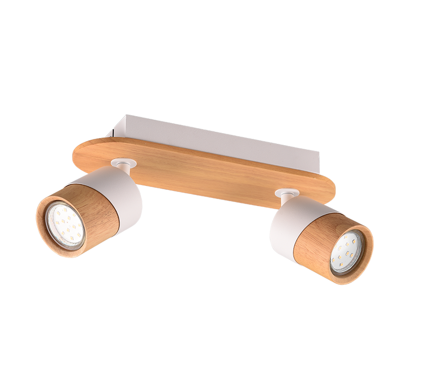 Foco Trio Aruni LED madera 3000K Ø6,5cm 801100231