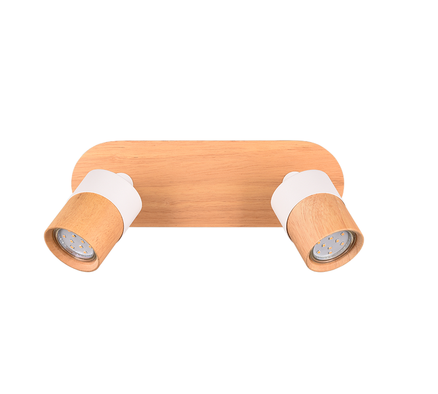 Foco Trio Aruni LED madera 3000K Ø6,5cm 801100231