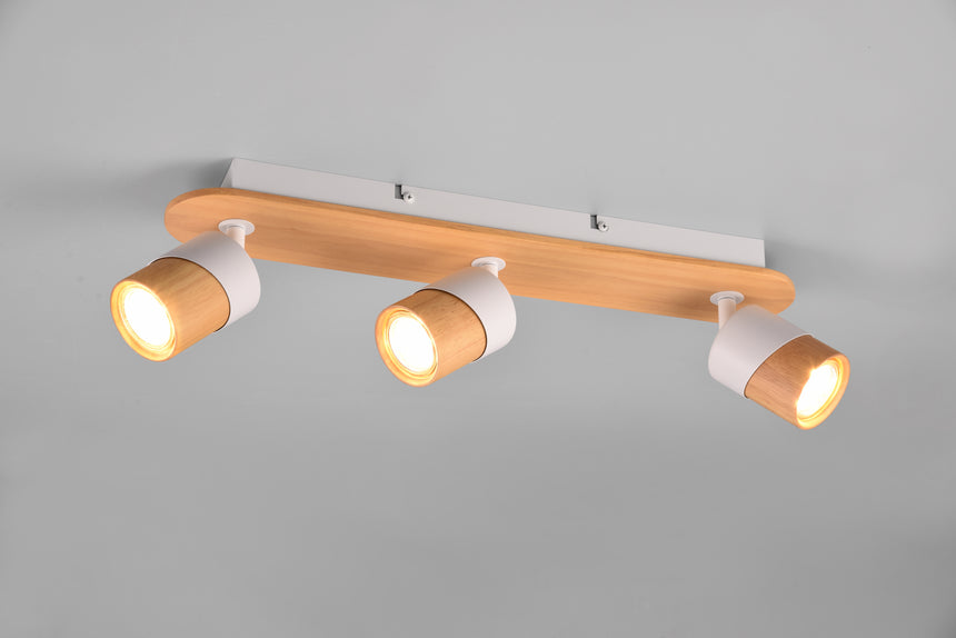 Foco Trio Aruni LED madera 3000K 48cm 801100331