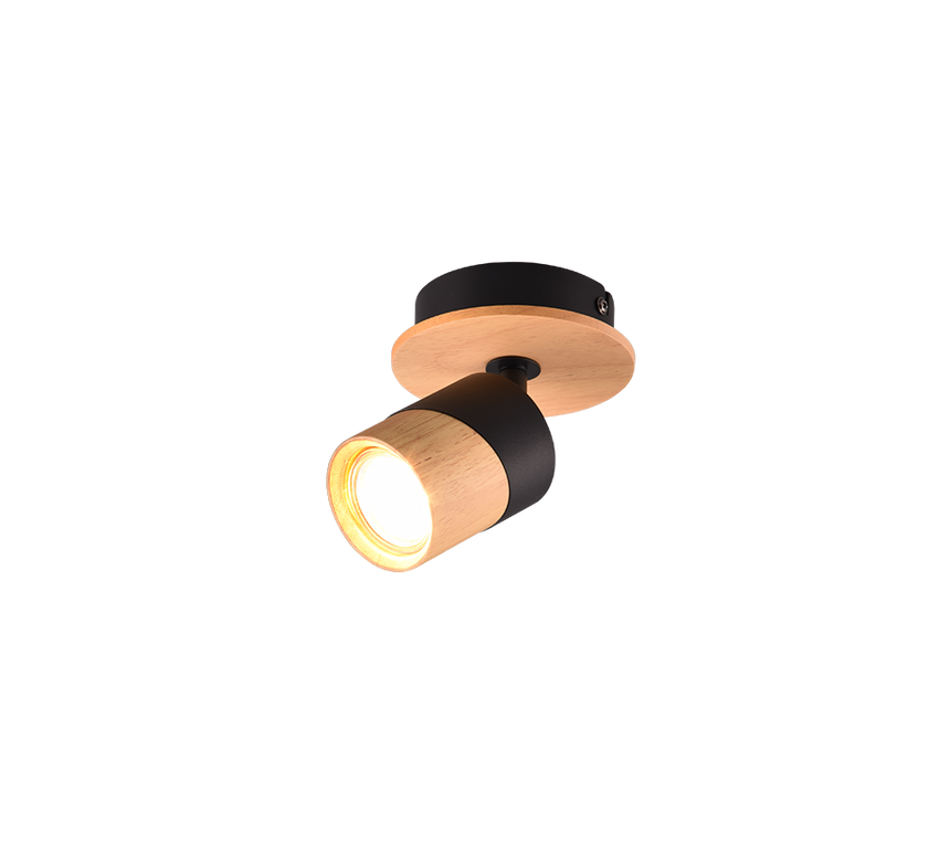 Foco Trio Aruni LED madera 3000K Ø6,5cm 801170132