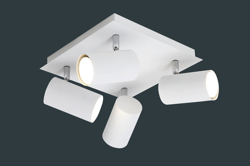 Foco Trio Marley 4 luces blanco 8