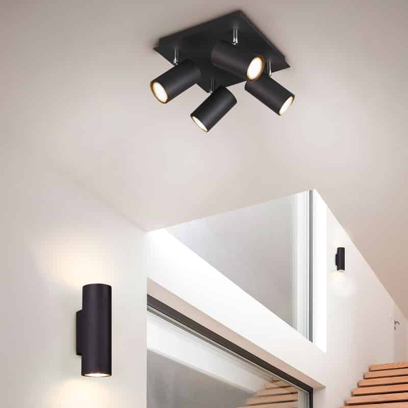 Trio Marley Foco de metal estera negra 802400332