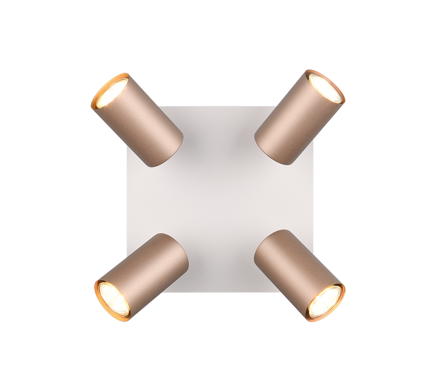 Foco Trio Marley 4 luces marrón café 802430465 - vista 2