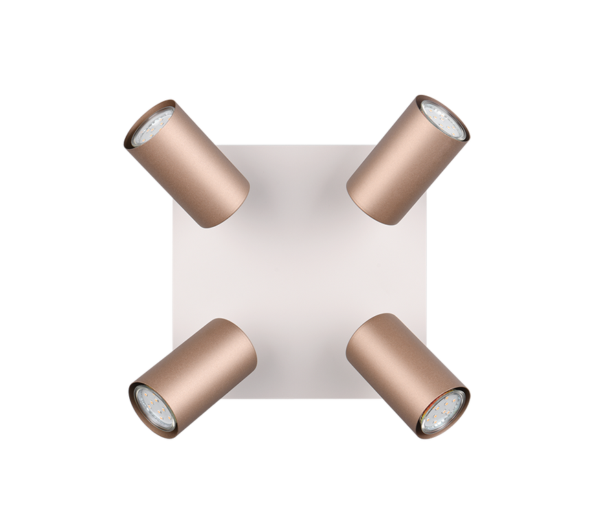 Foco Trio Marley 4 luces marrón café 802430465 - vista 4