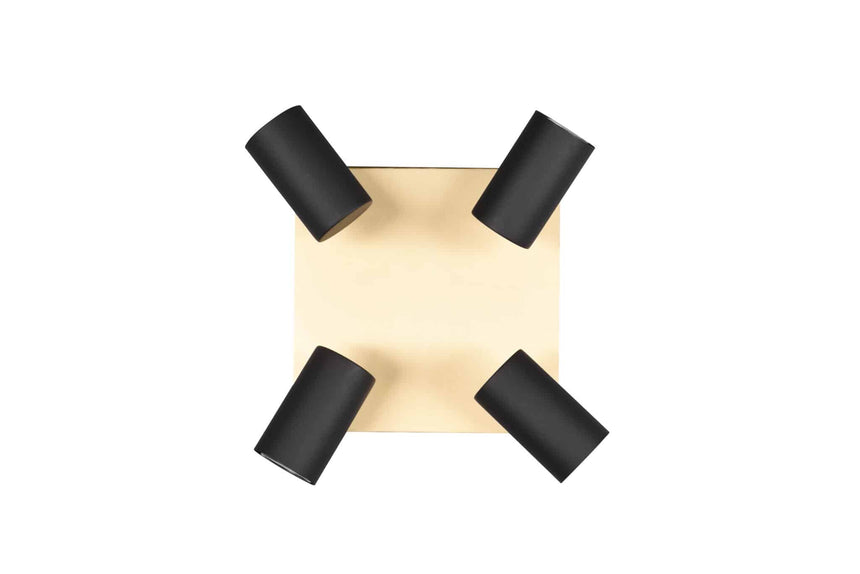 Trio Marley Foco de metal schwarz-gold 802430480