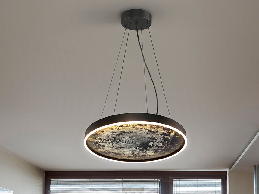 Schuller Stone Lámpara de techo colgante LED CCT negro 60D 803267