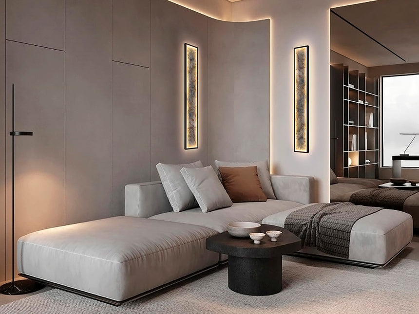 Schuller Stone Aplique/Plafón LED CCT negro L100 803410