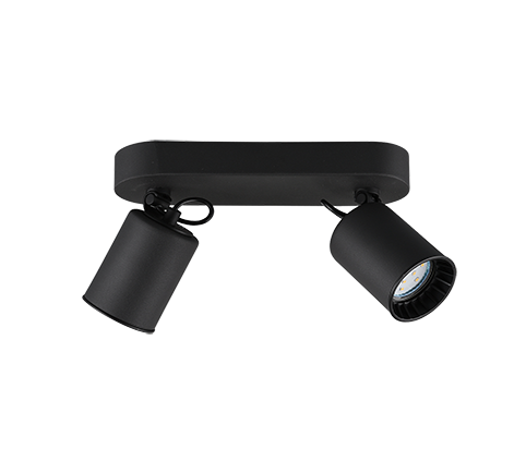 Trio Pago Foco de metal negro mate 803500232