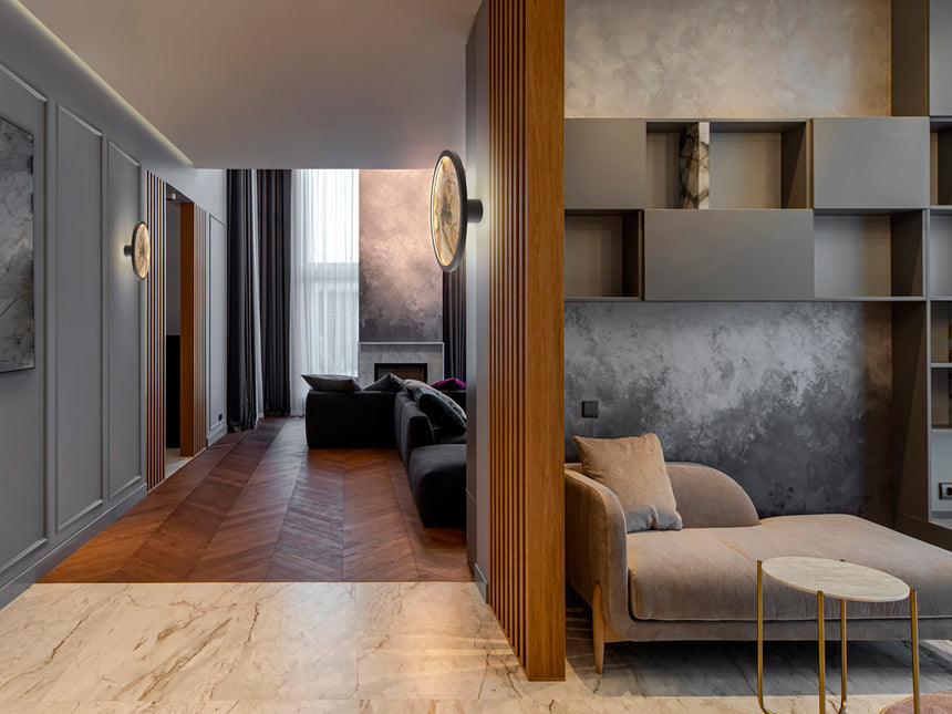 Schuller Stone Aplique/Plafón LED CCT negro D30 803641