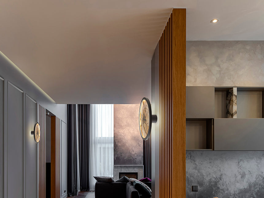 Schuller Stone Aplique/Plafón LED CCT negro D30 803641