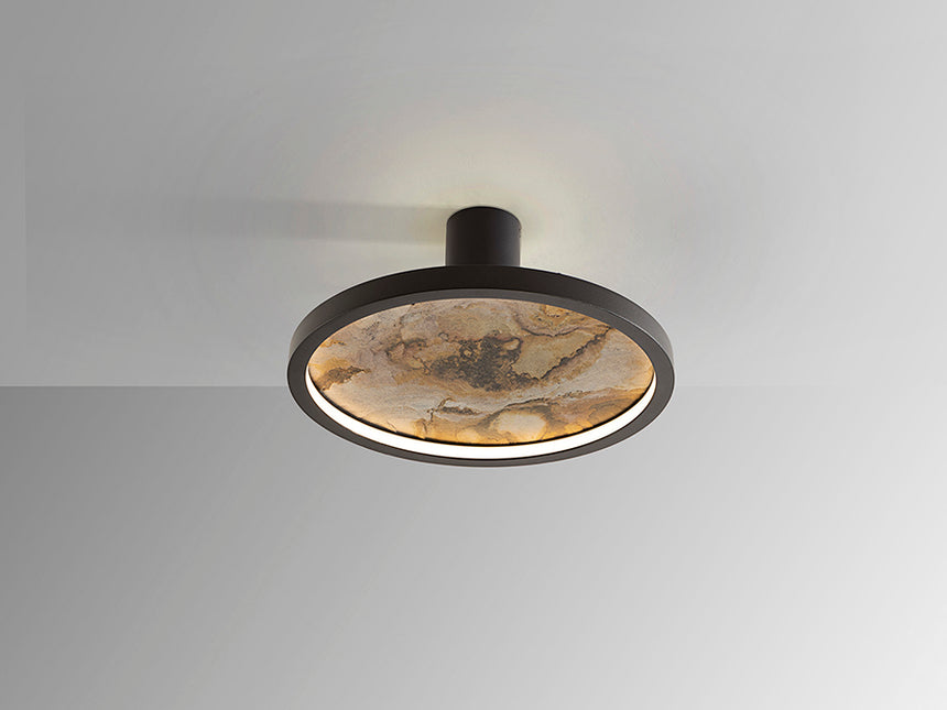 Plafón/Aplique de pared Schuller Stone LED negro y gris CCT Ø32cm 803641 - imagen 4