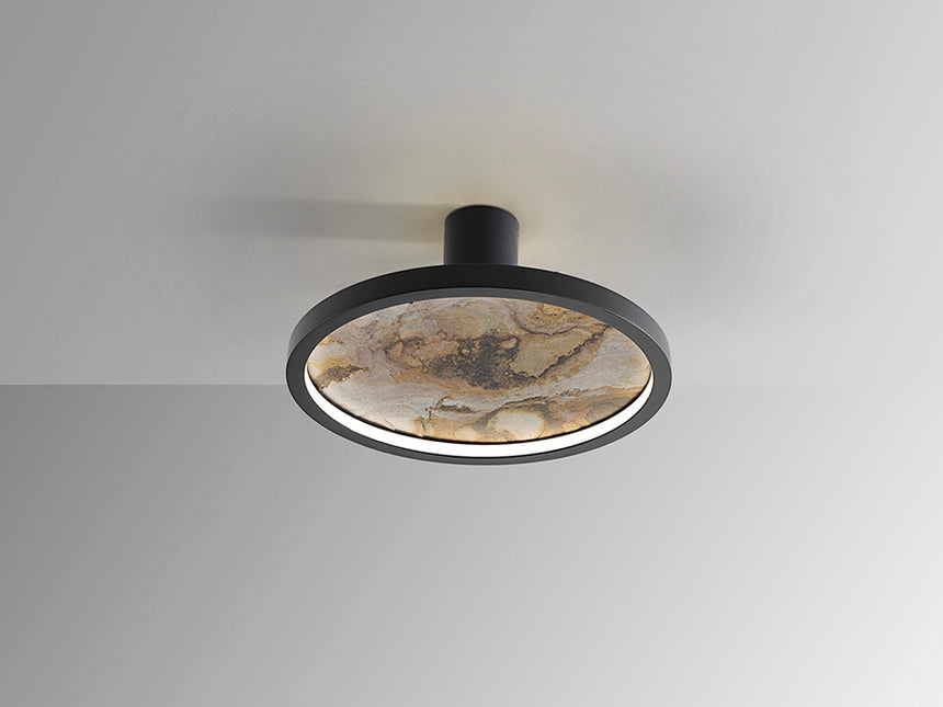 Plafón/Aplique de pared Schuller Stone LED negro y gris CCT Ø32cm 803641 - imagen 5
