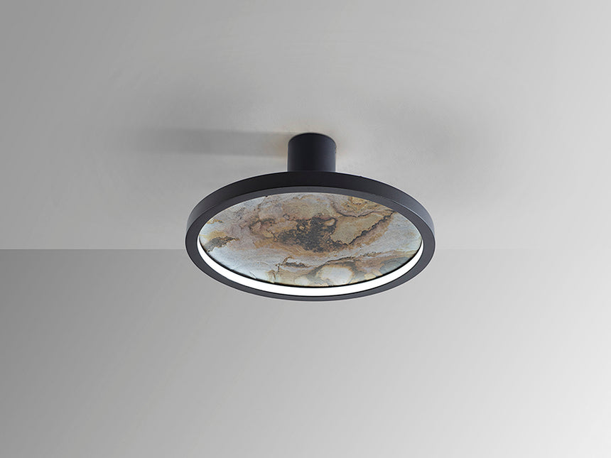 Plafón/Aplique de pared Schuller Stone LED negro y gris CCT Ø32cm 803641 - imagen 6