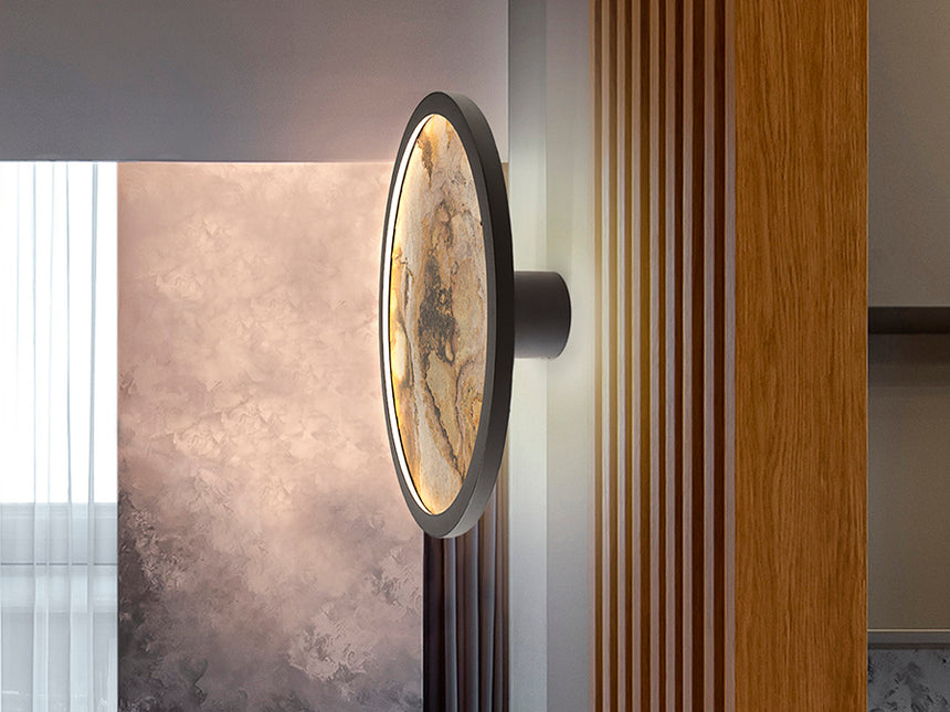 Schuller Stone Aplique/Plafón LED CCT negro D30 803641