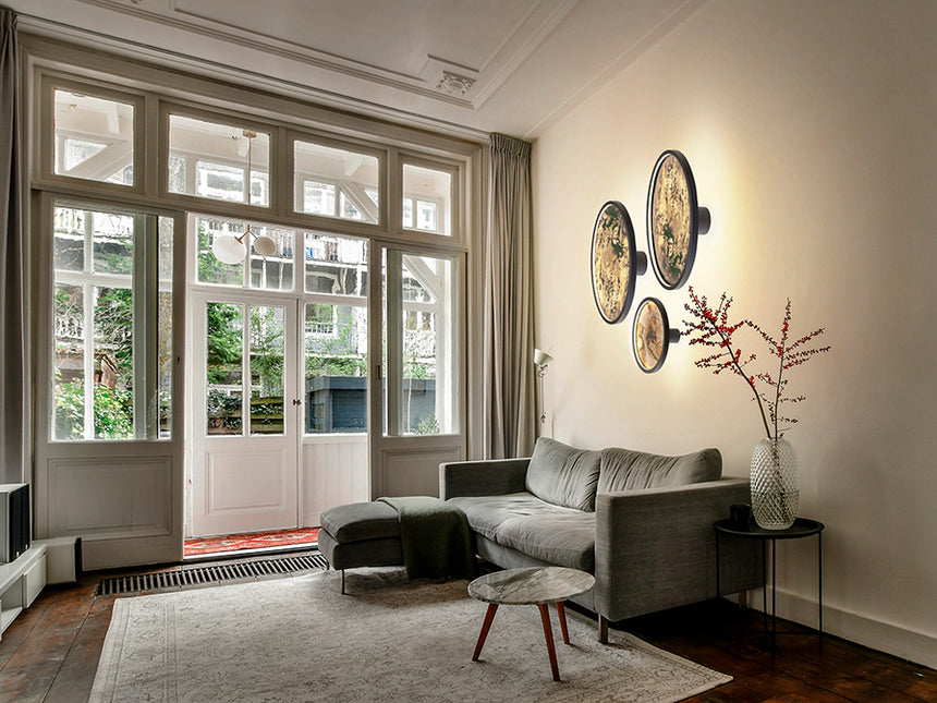 Plafón/Aplique de pared Schuller Stone LED negro y gris CCT Ø61cm 803755 - imagen 5