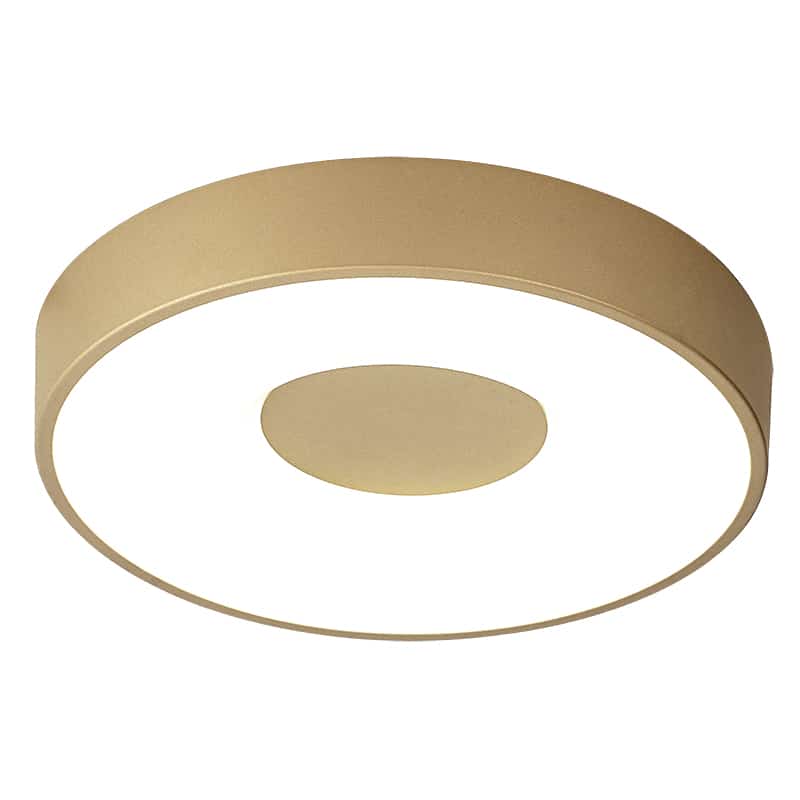 Mantra Coin LED Ceiling Light 56W 2700K-5000K Remote Control Gold 8038