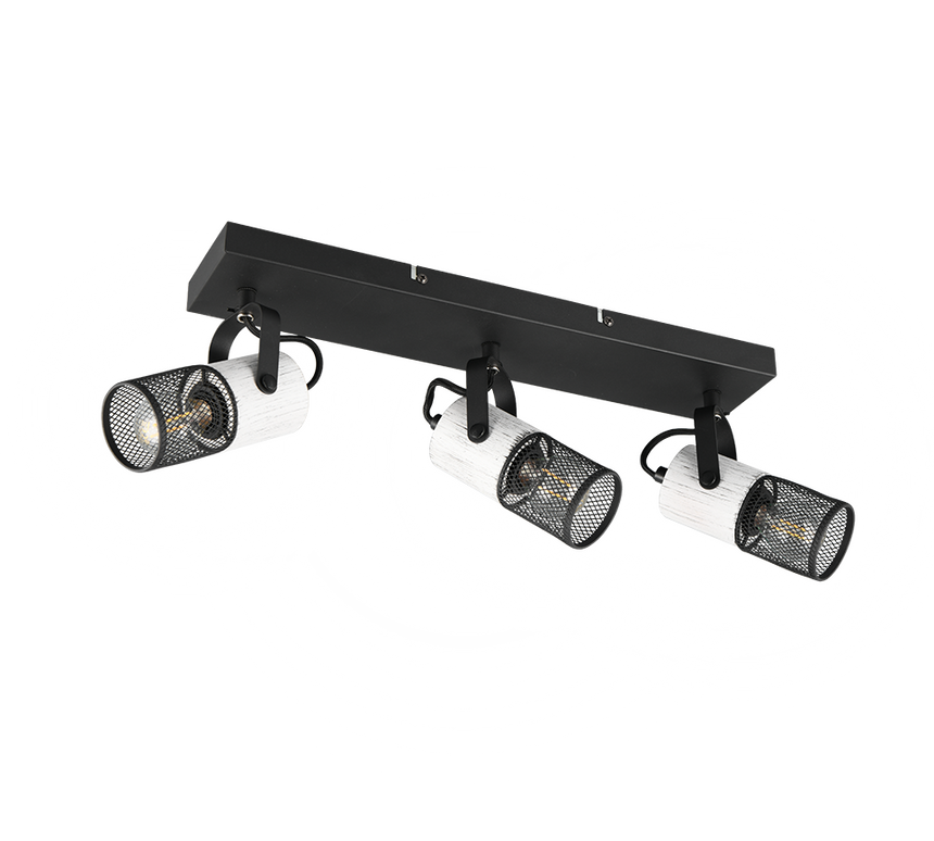 Foco Trio Tosh LED black and white 2700K 44cm 804300334