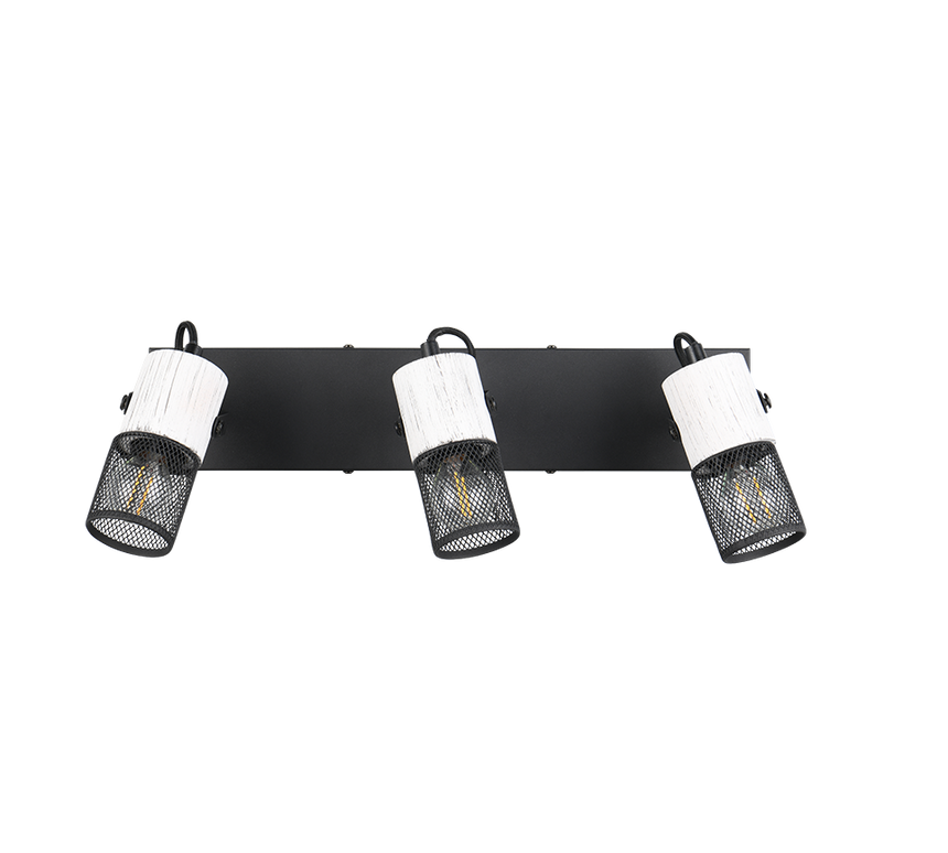 Foco Trio Tosh LED black and white 2700K 44cm 804300334