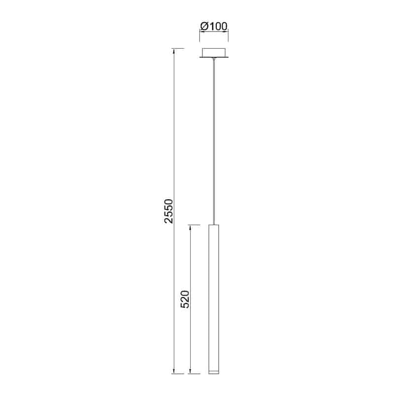 Mantra Cala LED Pendant Ceiling Lamp 6W 3000K White 8078